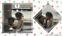 Xúc động trước biểu cảm của người anh trai ăn xin khi xúc từng thìa cơm cho em gái