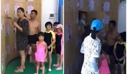 Trung Quốc: Đi bơi, cặp vợ chồng 'gửi' luôn con nhỏ trong tủ đựng đồ