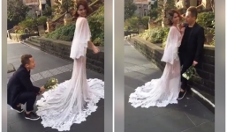 Vũ Khắc Tiệp chụp ảnh cưới cùng Ngọc Trinh ở Úc khiến dân mạng xôn xao