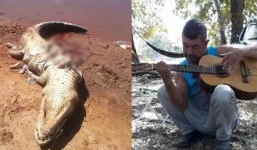 Tìm thấy thi thể nguời đàn ông mất tích 15 ngày trong bụng cá sấu 