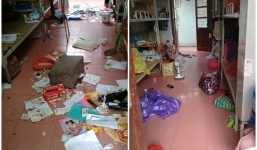 Giật mình cảnh KTX nữ sinh 'bẩn như chuồng lợn', rác ngập đầu không ai dọn