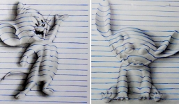 Ngỡ con trai lười học, mẹ kiểm tra vở và bất ngờ trước “tài năng thiên phú” của con