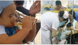 Cháu 7 tuổi bị liệt chân do ông nội cho uống bia