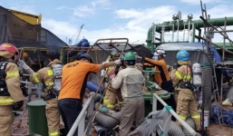 Nổ xưởng đóng tàu Hàn Quốc