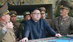 Kim Jong-un bí mật thị sát đơn vị quân đội sát biên giới Hàn Quốc