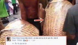 Đầu tháng cô hồn, người dân hoang mang vì bắt được cá hô khổng lồ