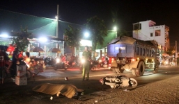 Va chạm với xe chở đá, người phụ nữ bị cán tử vong