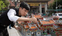 Dùng 40.000 miếng ghép hình nam sinh đã tạo nên điều kỳ diệu