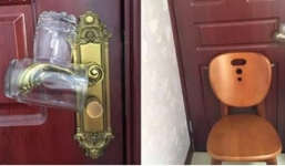 Ở khách sạn 1 mình, bạn đừng quên đặt 2 chiếc cốc ở tay nằm cửa để tự cứu mình