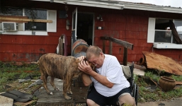 Những khoảnh khắc rơi nước mắt trong bão Harvey 