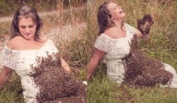 Bộ ảnh mang bầu khiến người xem phát hoảng