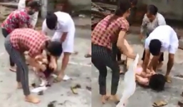 Xác minh clip cô gái trẻ bị hành hung, lột quần áo giữa đường