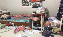 Choáng với phòng ký túc ngập rác của nữ sinh đại học y 