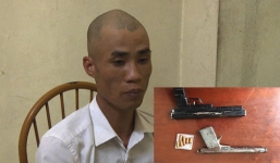 Bắt khẩn đối tượng nghiện ma túy, tàng trữ súng tự chế