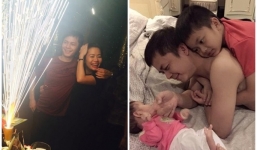 Sau khi chồng chia tay Hồ Ngọc Hà, vợ đại gia kim cương lộ bụng bầu lùm lùm