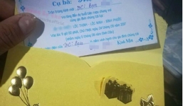 Tấm thiệp mời 100 ngày mất cụ bà ở Bình Phước gây tranh cãi cư dân mạng