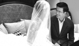 Lộ ảnh cưới của 'soái ca thời sự 19h' Quang Minh và nữ nhà văn trẻ 8X