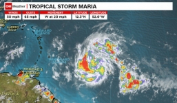 Xuất hiện thêm 3 cơn bão ở Đại Tây Dương