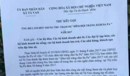 Sa Pa: Lãnh đạo xã lên tiếng về thư kêu gọi ủng hộ cả triệu tiền trung thu
