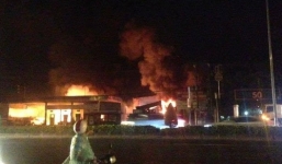 Cháy lớn gần cây xăng ở Vũng Tàu