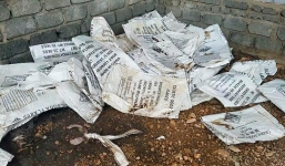 Quảng Bình: Kho hóa chất lạ phát lộ sau bão số 10