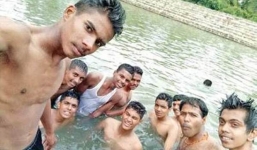 Khoảnh khắc nam sinh chết đuối lọt vào bức ảnh của nhóm bạn