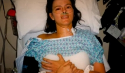 Người mẹ lấy thân mình ngáng chiếc xe hơi đang lao xuống vực để cứu 3 đứa con