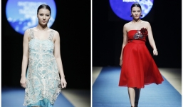 Hồng Quế lộ vóc dáng đẫy đà trên sàn diễn Tuần lễ thời trang Xuân Hè
