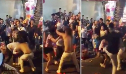 Lý do cô gái bị giật tung áo vẫn hùng hổ đánh nhau đêm Trung thu