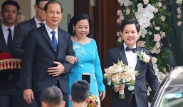 Dàn xe sang được trang trí lộng lẫy, chuẩn bị cho lễ rước dâu Hoa hậu Đặng Thu Thảo