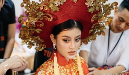 Á hậu Huyền My lấy lại phong độ, dẫn đầu bình chọn 'Miss Grand International 2017'