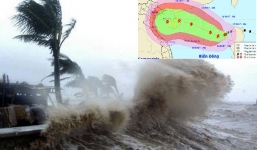 Bão số 11 liên tục đổi hướng và tăng cấp, có thể giật tới cấp 16