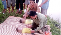 2 anh em tử vong khi trượt chân xuống ruộng lúa bị ngập lụt