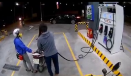 Gió mùa về, cây xăng Nhật 'quên' cúi đầu chào khách gây tranh cãi