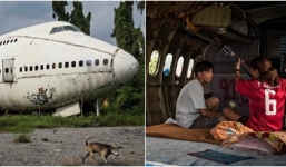 Cuộc sống kỳ lạ trong chiếc máy bay bỏ hoang ở Thái Lan