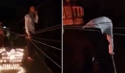 Thót tim cảnh chàng trai Hà Nội bắc thang trèo vào nhà người yêu cầu hôn lúc 1h sáng