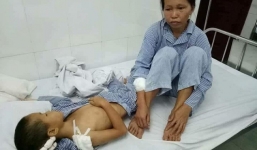 Quảng Ninh: Chồng say rượu chém vợ con dã man