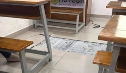 Sinh viên HUTECH hốt hoảng bỏ chạy vì phòng học rung lắc, bong tróc