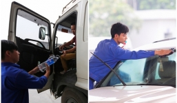 'Cây xăng Việt' đã cúi chào, tặng nước miễn phí cho khách trước cả khi 'cây xăng Nhật' đến Hà Nội