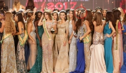 Hé lộ hình ảnh Huyền My chen vào đám đông thí sinh để chúc mừng Tân Hoa hậu phút đăng quang nhưng không thành