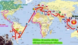Hành trình khó tin đến Paris trong 150 ngày, vượt 20.000 km bằng xe máy của chàng trai Việt