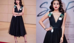 Hoàng Thùy Linh khốn khổ vì sự cố trang phục