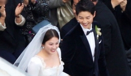 2 bố con Song Joong Ki đều xúc động rơi nước mắt trong lễ cưới