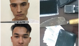 Bắt giữ nhóm cướp nghiện game,  đêm dùng dao uy hiếp, cướp tài sản trên đường vắng gần sân bay Nội Bài