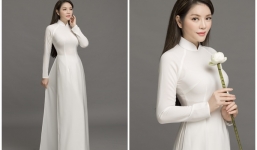Lý Nhã Kỳ nền nã áo dài trắng nữ sinh với nhan sắc vượt thời gian