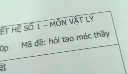 Loạt mã đề thi 'bá đạo' của thầy giáo cấp ba khiến học sinh 'tắt điện'
