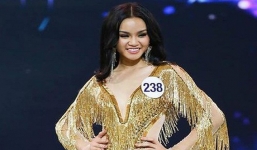 Không may gặp sự cố, thí sinh 'Hoa hậu Hoàn vũ Việt Nam 2017' ngã sấp trên sân khấu