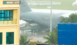 Siêu trực thăng Marine One hộ tống tổng thống Mỹ Donald Trump đã tới Đà Nẵng