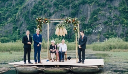 Đám cưới cổ tích đẹp đến ngỡ ngàng của cô gái Việt bên chú rể người Đức giữa sông núi Ninh Bình