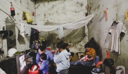 Cảnh nhà bề bộn mà rộn tiếng cười của mẹ siêu mắn đẻ, 29 tuổi có 8 đứa con ở Hà Nội